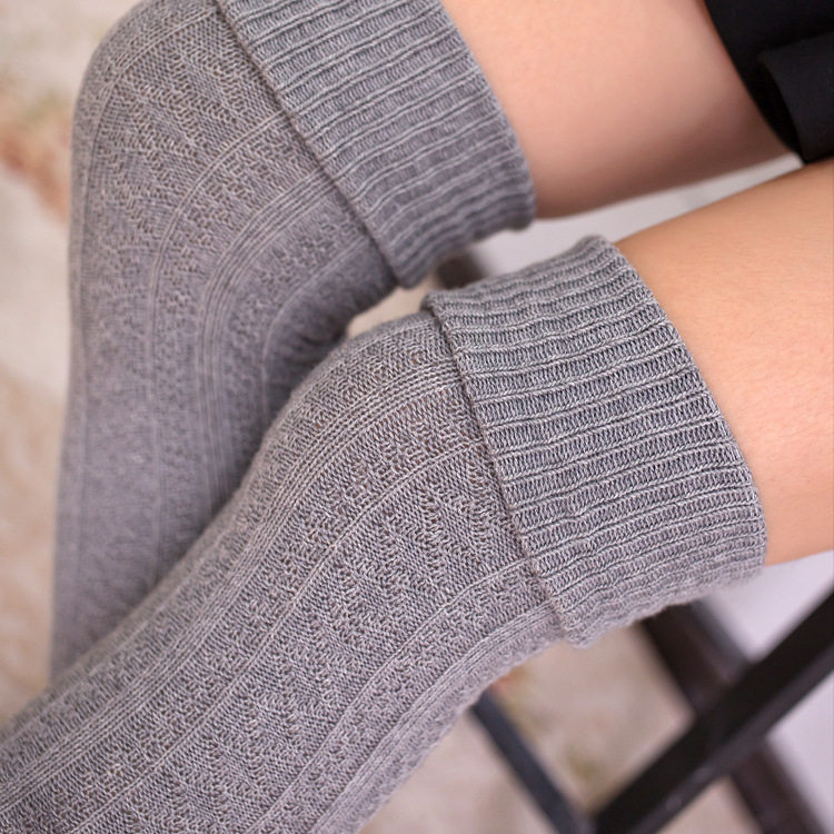 纯色过膝袜女秋冬长筒袜竖纹日系保暖显瘦过膝大腿袜高筒纯色翻边,女士内衣/男士内衣/家居服,连裤袜/打底袜,淘宝优惠券,粉丝福利购,淘宝优惠卷