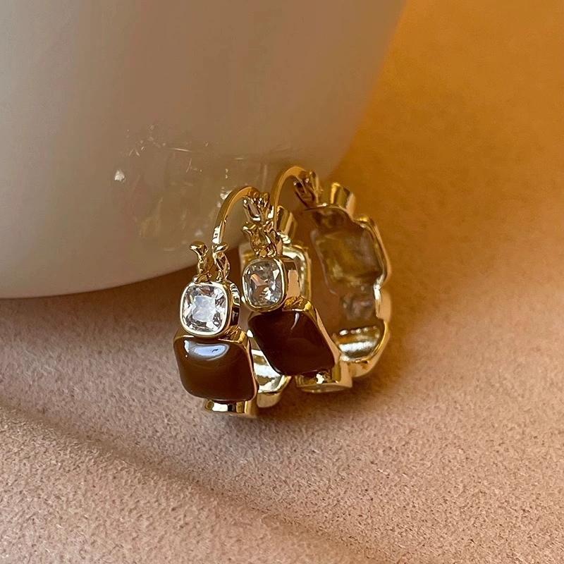 明星同款美拉德耳圈耳环女2025