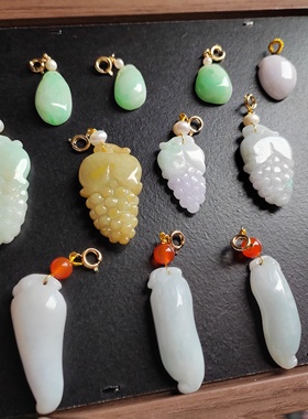 福利天然A货翡翠冰种甜阳绿色小福瓜挂件玉石吊坠男女款玉佩饰品