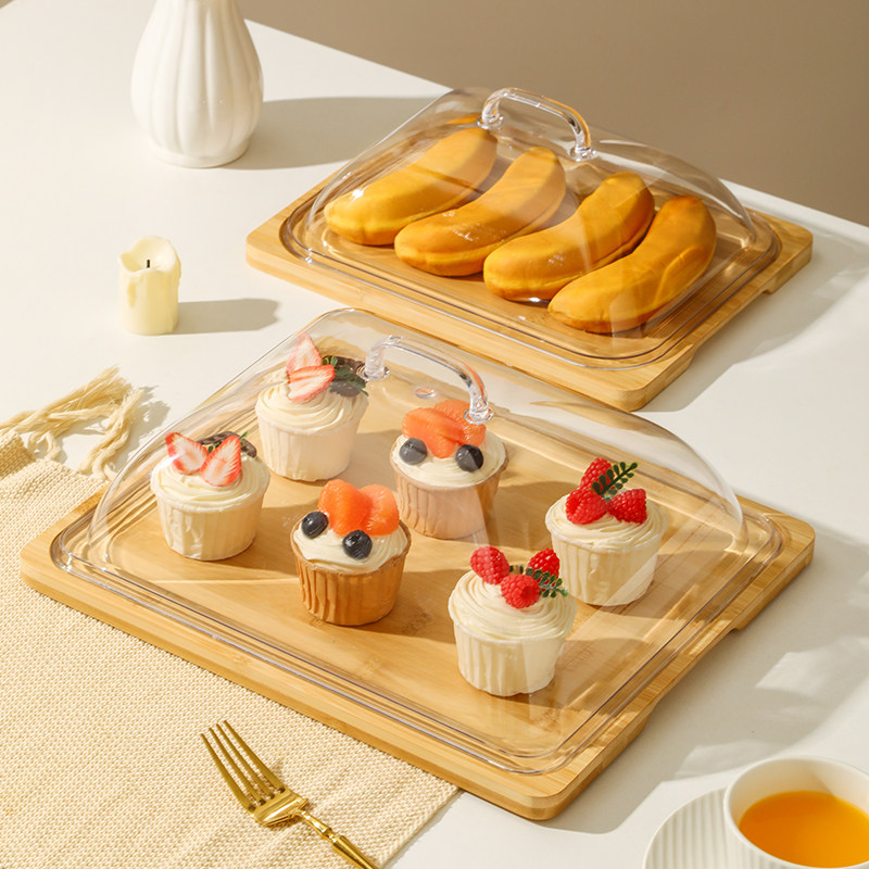 试吃展示盘试吃盘带盖试吃盒茶歇盘幼儿园自助餐展示盘茶点点心盘