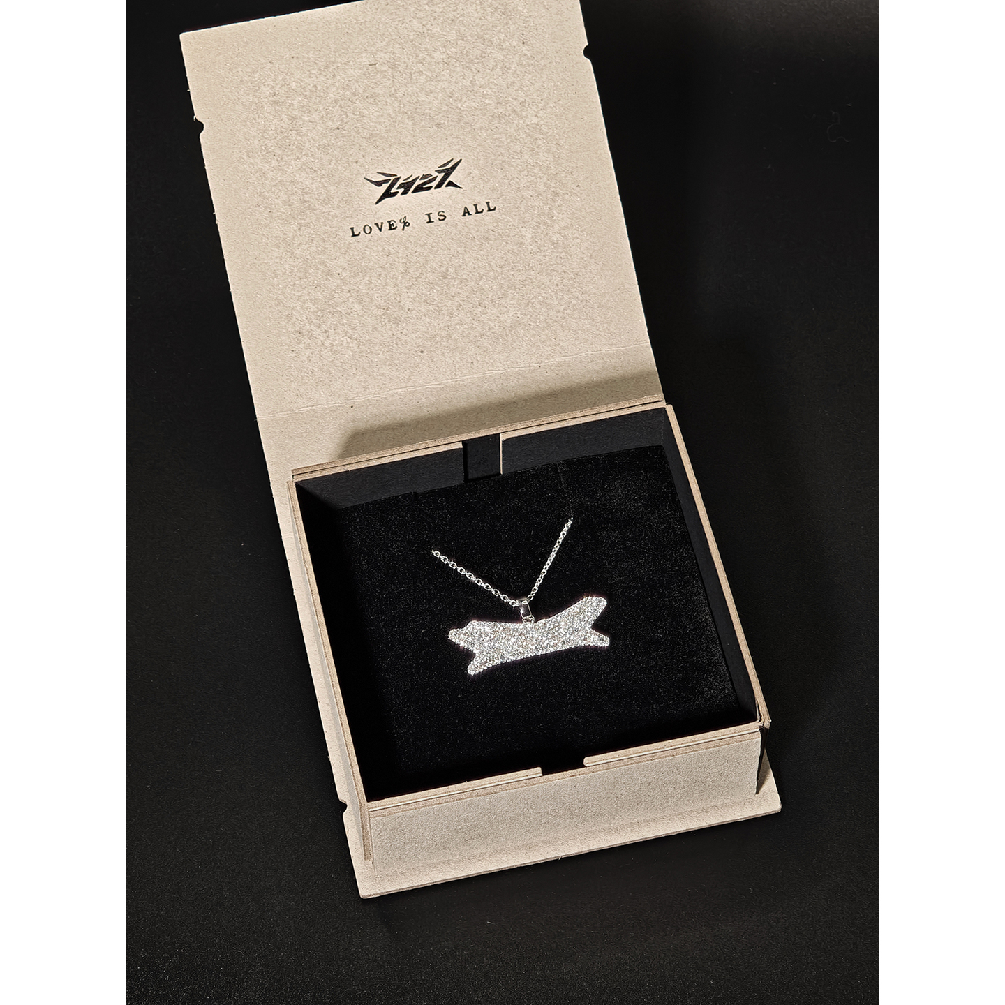 2727WORLD 法老 满钻logo吊坠国潮美式复古街头