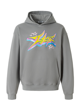 2727WORLD 法老 多巴胺幻彩logo印花卫衣国潮美式复古街头