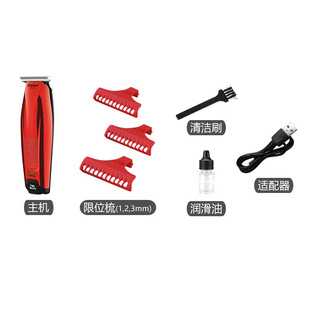亞馬遜科美km USB快充 5026發廊電動推白理發器剃頭刀油頭剪便攜式