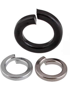 M1.6M2M2.5M3M3.5M4M5M6M7M8镀镍弹簧垫圈镀锌GB93开口黑色弹垫片