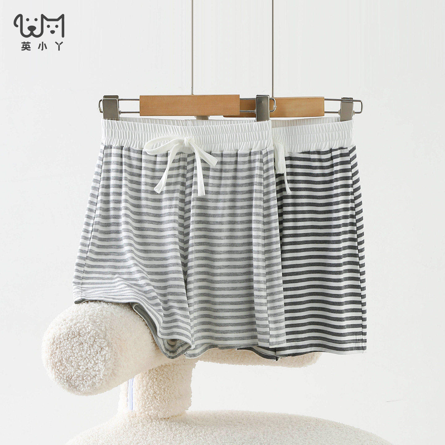 儿童休闲短裤男童家居裤男孩睡裤中大童莫代尔裤子夏沙滩裤条纹