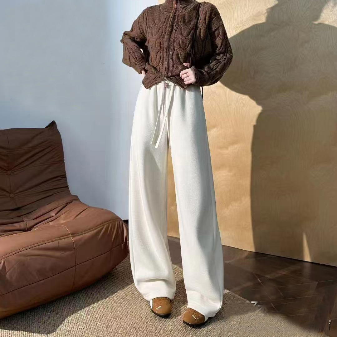 玉丰情丝2025冬季新款高腰直筒裤