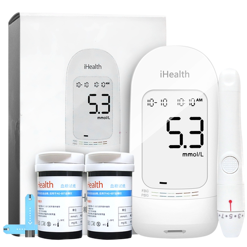九安医疗iHealth血糖仪试纸条EGS-2000家用血糖测试仪AG-607自动