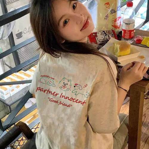 夏季纯棉短袖T恤女大码夏季爆款