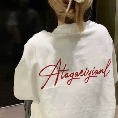 美式复古街头潮牌纯棉T恤男女
