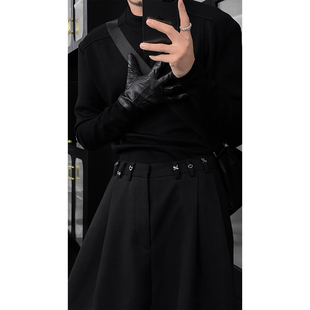 龙叨叨秋季新款潮流美式简约休闲运动显瘦正肩百搭长袖打底T恤