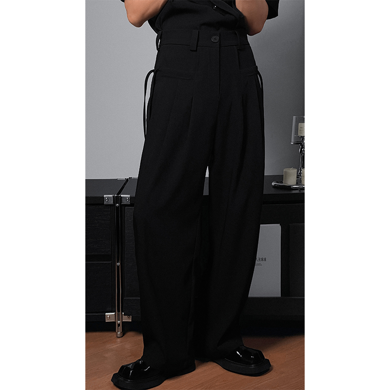 龙叨叨高级宽松春夏秋长裤