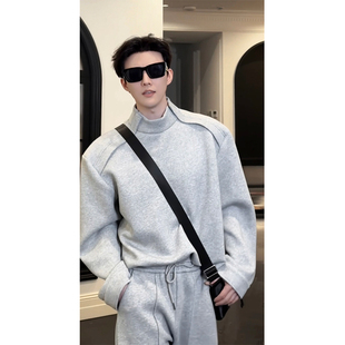 男重磅高级感卫衣宽松长裤 设计感休闲运动套装 新品 龙叨叨2025春季