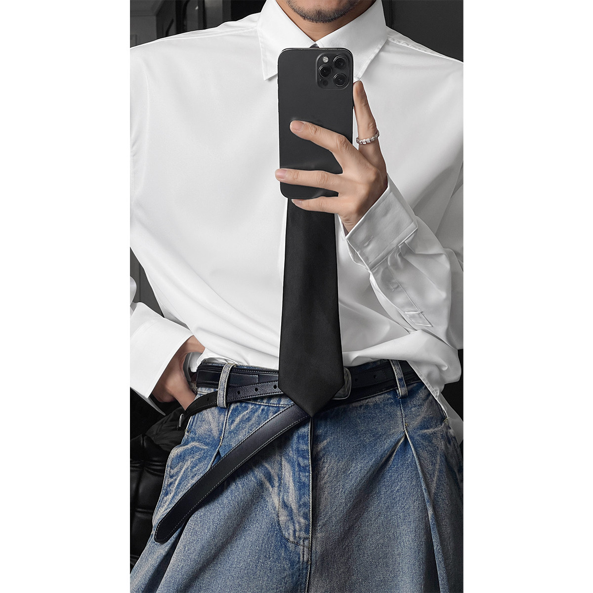 2025夏季新款潮流小众设计高级感慵懒风长袖衬衫防晒正肩百搭上衣