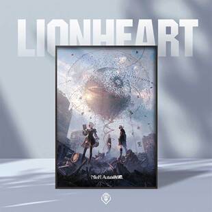 尼尔机械纪元2B游戏1000W纪念艺术海报复制原画装饰裱框挂画