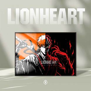 死神BLEACH游戏魂魄觉醒高清品质主海报原画装裱纪念金属挂画相框