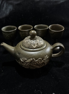 实心仿古壶五件套品相如图尺寸如图按图发货