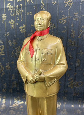 毛主席铜像摆件全身站立毛泽东伟人铜像办公室玄关装饰品