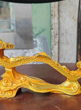 黄铜鎏金吉祥如意纯铜吉象客厅玄关家居办公室装饰桌面礼品摆件