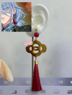 新世界狂欢Nu carnival失序惊魂夜艾德蒙特冥火引渡cosplay耳饰