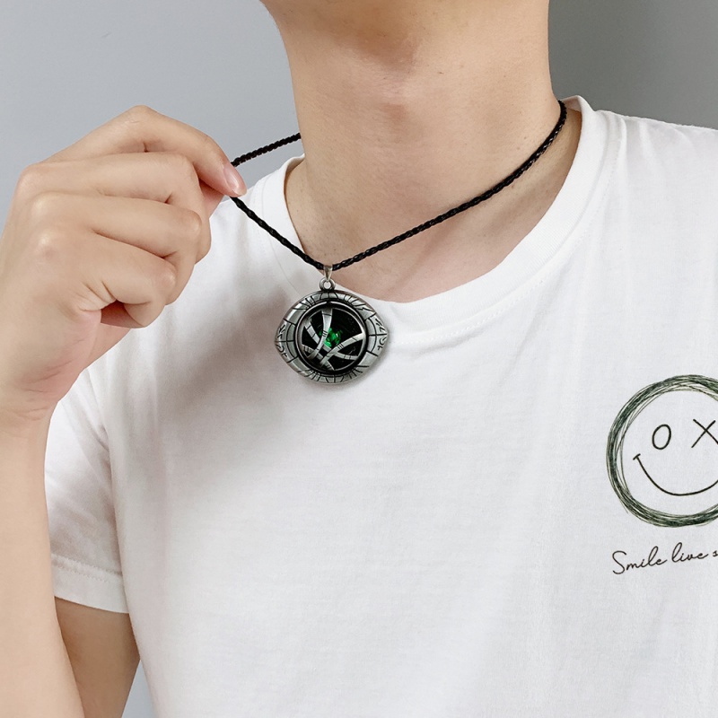 新版1:1奇异博士阿戈摩托之眼项链全金属可动钥匙挂件吊坠项链