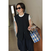 ise 百搭圆领马甲背心P2530009 系列羊毛复古法式 Daily Luxury