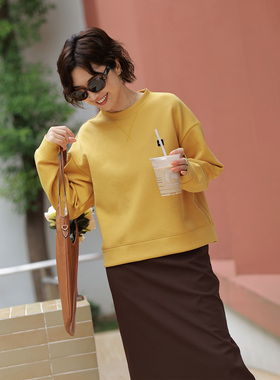 ise“Sporty Chic”系列刺绣针织休闲百搭套头卫衣D2531001