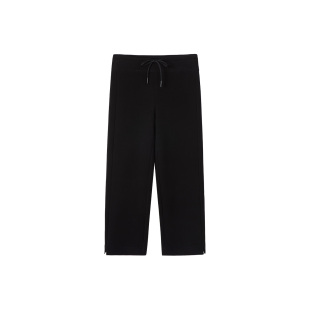 脚开叉针织长裤 ise 百搭绵羊毛抽绳宽松裤 通勤 K2540653 chill