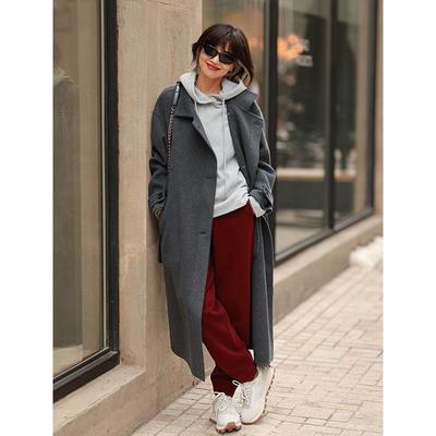 ise“先红一步”系列束脚宽松休闲百搭运动卫裤2024冬季K2440622M