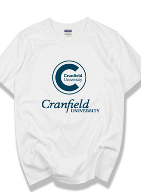 Cranfield 克兰菲尔德大学纪念品校徽校服T恤夏季全棉学生文化衫