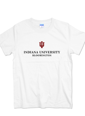 美国印第安纳大学伯明顿分校T恤短袖男Indiana University文化衫