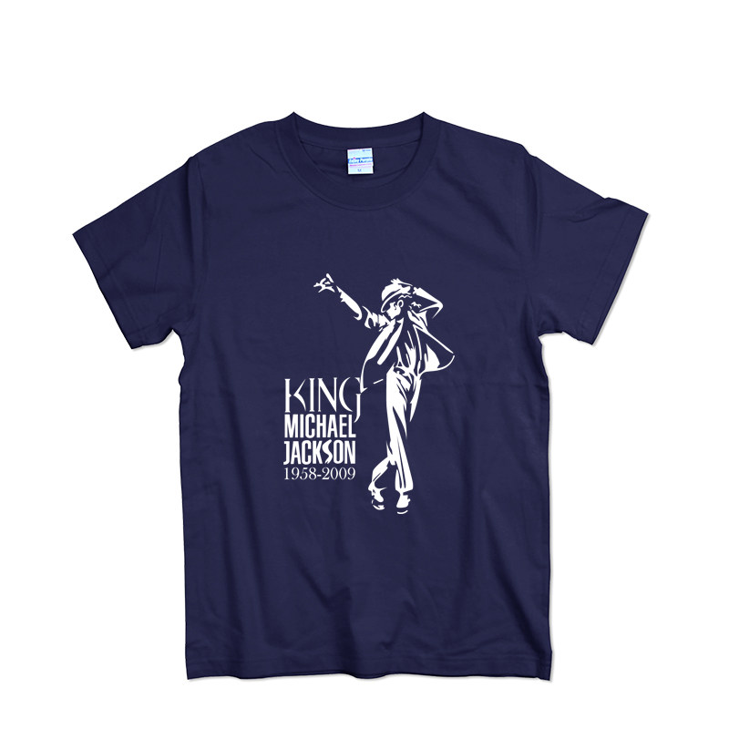 2026夏装新款迈克尔杰克逊服装T恤短袖男演出服半袖精梳棉潮牌T恤