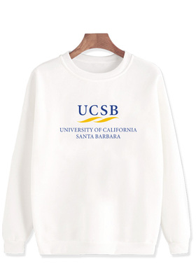 UCSB加州大学圣芭芭拉分校卫衣圆领套头外套青少年加绒加厚班服