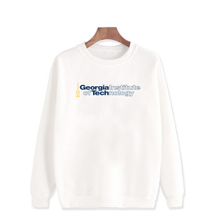 Georgia Tech佐治亚理工学院卫衣套头圆领青少年加绒加厚冬季外套
