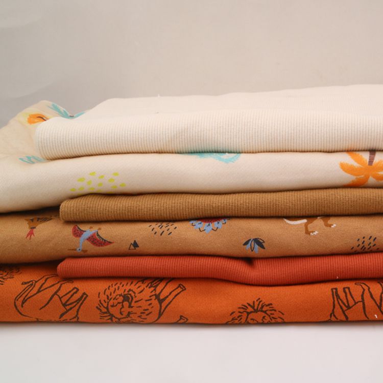 日单贵牌Be酵素洗100%棉针织布料睡衣外套卫衣裤运动休闲碎花毛圈