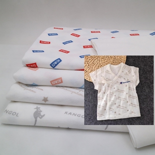 品牌Cham*pion新生儿级别云朵般触感纯棉和尚服T恤秋衣裤双面布料