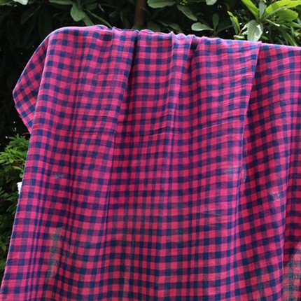 出口日本订单余料夏季薄透纯棉纱汉服裙子衬衫布料宝宝毯梭织布