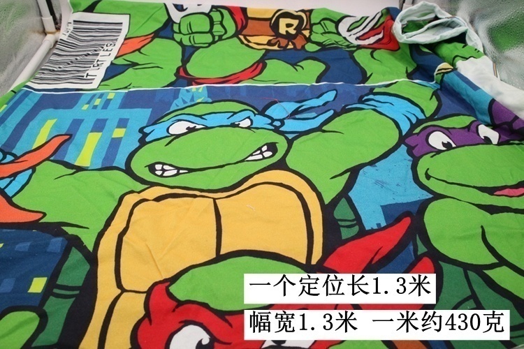 家居服卡通忍者神龟汗布