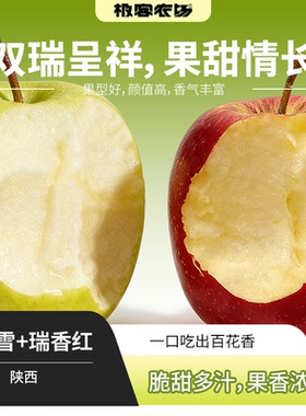 瑞雪/瑞香红苹果丨产地陕西 瑞雪微果酸脆甜多汁 瑞香红浓香脆甜