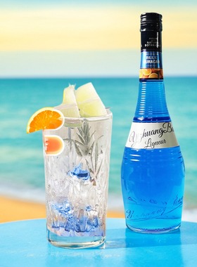 蓝橙味力娇酒利口酒700ml鸡尾酒调酒蓝色夏威夷基酒蓝柑烘培洋酒