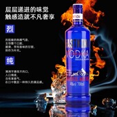 洋酒伏特加风味酒基酒Vodka烈酒鸡尾酒调酒套装 组合酒吧国产蓝瓶