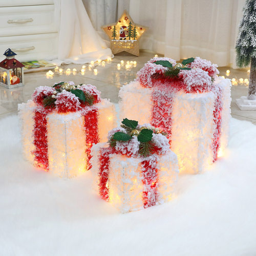 圣诞装饰创意摆件发光礼物节日