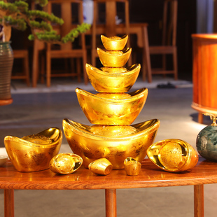 2026马年新年装饰摆件套餐大金元宝春节创意橱窗场景布置商场酒店