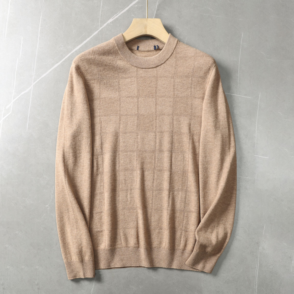 100绵羊毛+轻盈保暖！品牌撤柜秋冬全羊毛衫男休闲打底羊毛衫毛衣