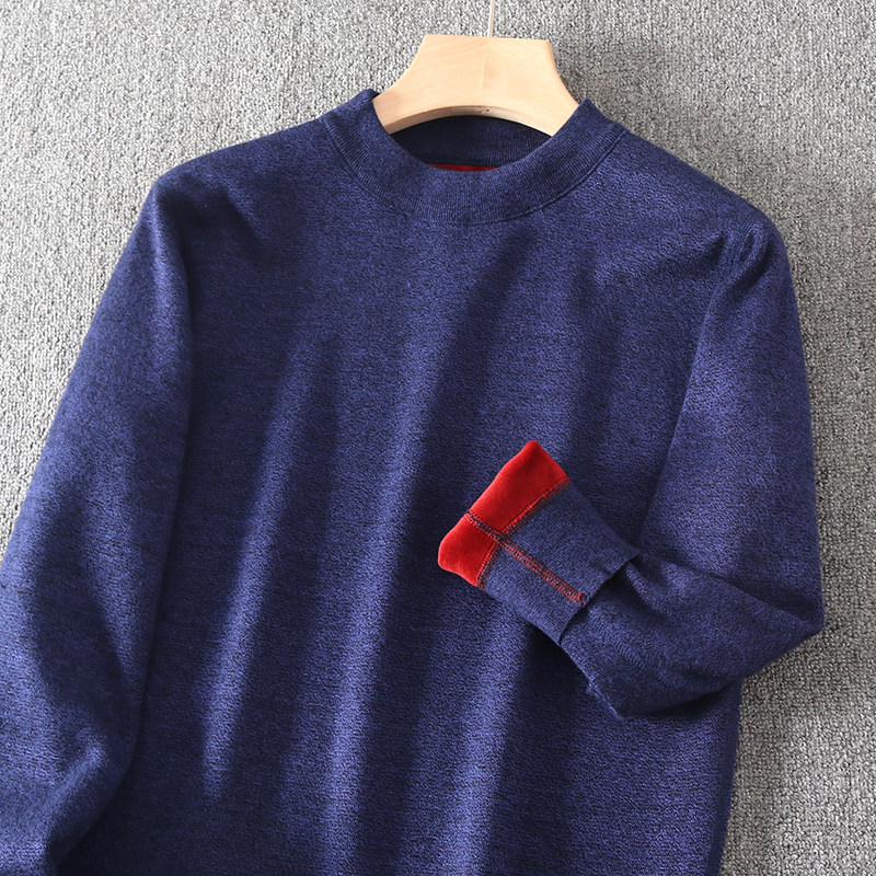 厚实一体绒抗起球原单保暖打底衫