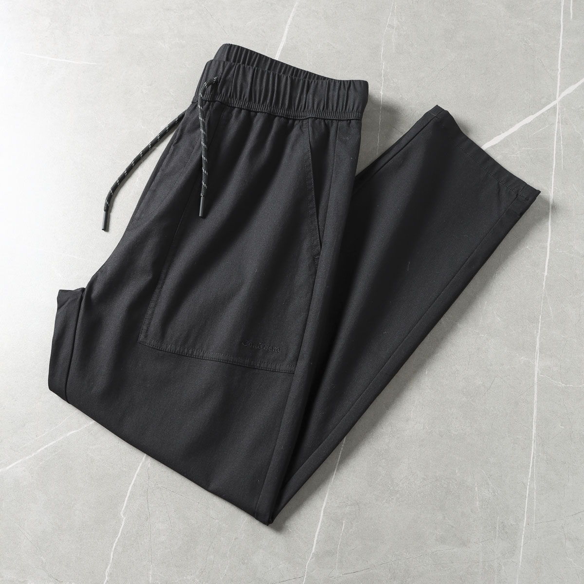 立体版型+口袋设计！品牌撤柜春夏薄款松紧腰运动裤宽松直筒卫裤