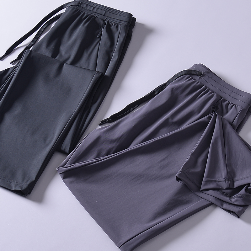 Icy Silk sliding details Foreign trade companies men's wear summer outdoors motion run knitting Elastic force Casual pantsin the Men's clothing, Casual pants  category - from Buy2taobao.com to provide professional Taobao agent buy service