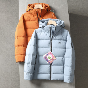 品牌撤柜冬装 三防科技面料 男女连帽加厚面包羽绒服 蓬松90绒 680