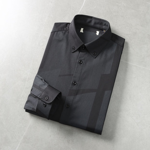 暖绒内里+复古暗纹！品牌撤柜秋冬抓绒保暖衬衫百搭休闲衬衣外套