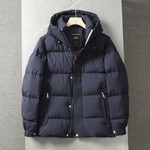 800蓬松+轻盈抗寒！品牌撤柜冬装男士连帽防风防水保暖面包羽绒服