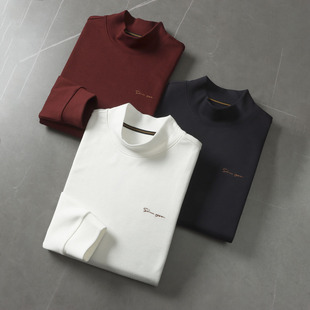 细腻柔软+四面弹力！品牌撤柜秋冬半高领卫衣内搭保暖长袖打底衫